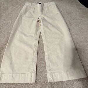Velvet Heart Ivory Corduroy wide leg pants